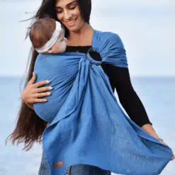 Himmelblau - Leinen (kbA) Ring Sling