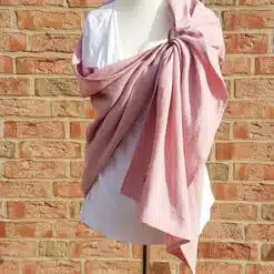 Rosa Leinen Ring Sling aus kontrolliert biologischem Anbau